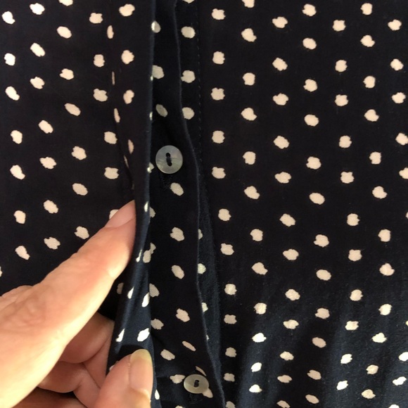 Zara Basic Polka Dot Blouse - Picture 4 of 6